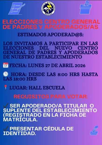 Elecciones Centro General de Padres y Apoderados